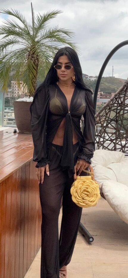 CALÇA TULE - PRETA